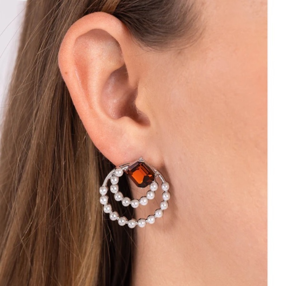 COPY - Double Standard Brown Post Earrings NWT